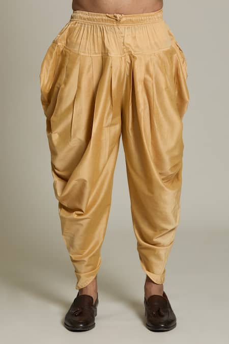 Buy_Arihant Rai Sinha_Brown Cotton, Silk, Pashmina Sequins, Embroidery Mughal Sherwani Set 