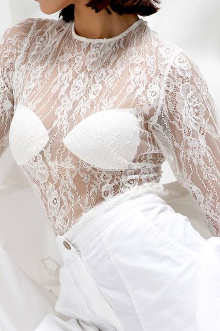 Shop She'll Ivory Poplin, Chanderi, Chiffon Embroidery Collared Floral Shirt And Pant Set Online at Aza Fashions Shop_She'll_Ivory Poplin, Chanderi, Chiffon Embroidery Collared Floral Shirt And Pant Set _Online_at_Aza_Fashions