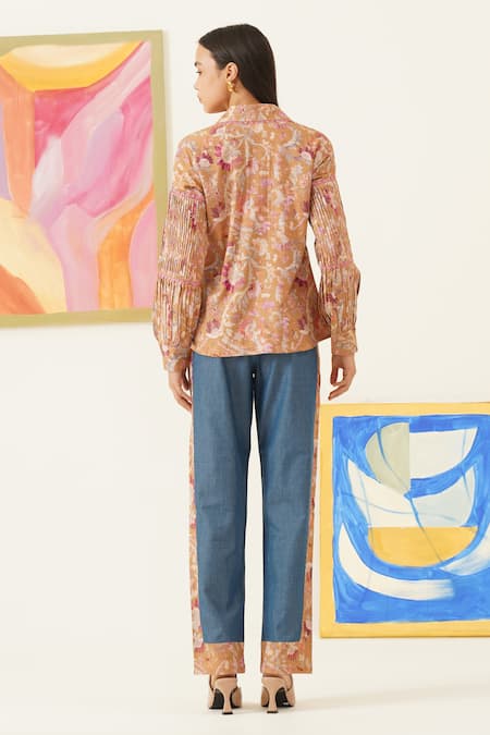 Sunandini Floral Print Shirt & Trouser Set 