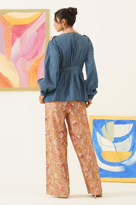 Sunandini Floral Print Blazer & Pant Set 