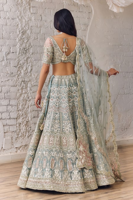 Studio Iris India Persian Bloom Embroidered Lehenga Set