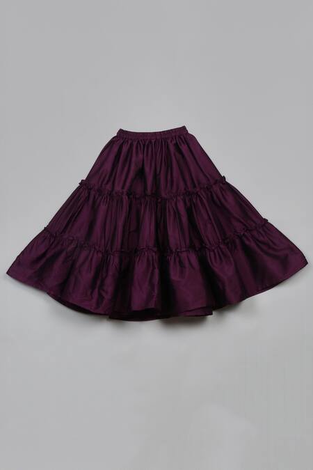 Buy Saka Designs Pink Georgette, Taffeta Sequins Ruffled Tiered Lehenga And Blouse Online at Aza Fashions Buy_Saka Designs_Pink Georgette, Taffeta Sequins Ruffled Tiered Lehenga And Blouse_Online_at_Aza_Fashions