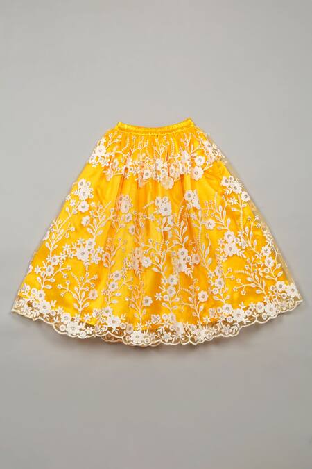 Buy Saka Designs Yellow Net, Satin Sequins, Embroidery Lehenga Set Online at Aza Fashions Buy_Saka Designs_Yellow Net, Satin Sequins, Embroidery Lehenga Set_Online_at_Aza_Fashions
