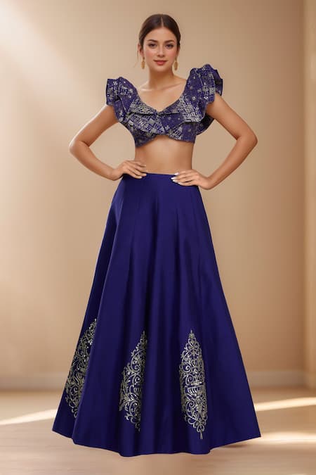 Samyukta Singhania Sequin Ambrosia Embroidered Lehenga Set 