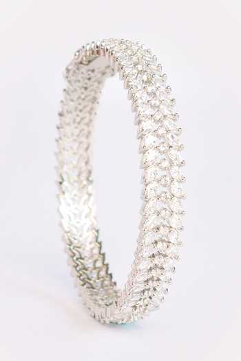 Zevar By Geeta Faux Diamond Embellished Bangles Set 