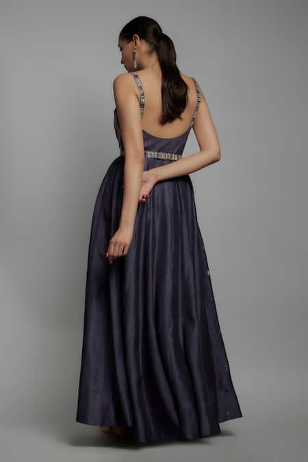 Loka By Veerali Raveshia Zardozi Embroidered Anarkali Set With Dupatta 