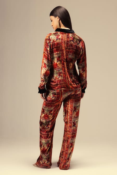 Reena Sharma Ethnic Print Shirt & Pant Set 