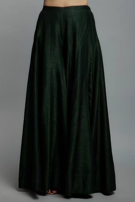 Buy Loka By Veerali Raveshia Green Silk, Georgette, Tussar Embroidery, Emerald Anarkali Sharara Set Online at Aza Fashions Buy_Loka By Veerali Raveshia_Green Silk, Georgette, Tussar Embroidery, Emerald Anarkali Sharara Set _Online_at_Aza_Fashions