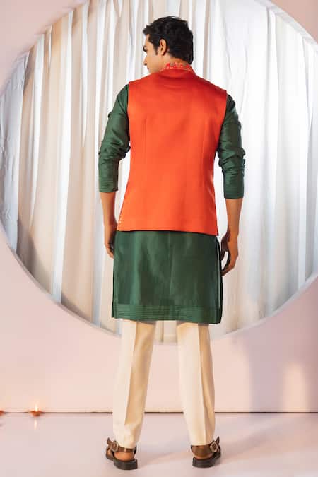 Yoseba Mandala Print Bundi Kurta Set 