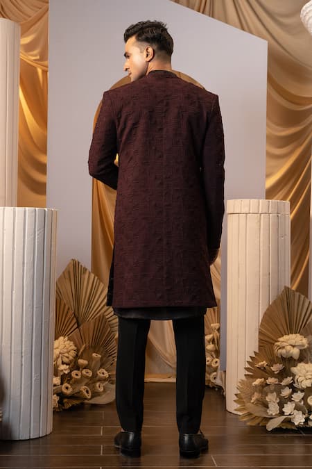 Yoseba Layered Achkan Trouser Set 