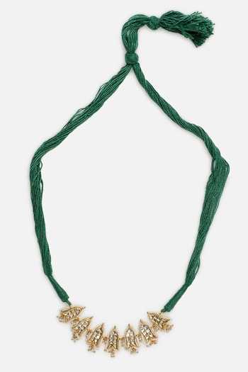 Dugran By Dugristyle Geometric Cutwork Gold Choker