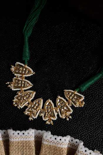 Buy Dugran By Dugristyle Gold Plated Geometric Cutwork Choker Online at Aza Fashions Buy_Dugran By Dugristyle_Gold Plated Geometric Cutwork Choker _Online_at_Aza_Fashions