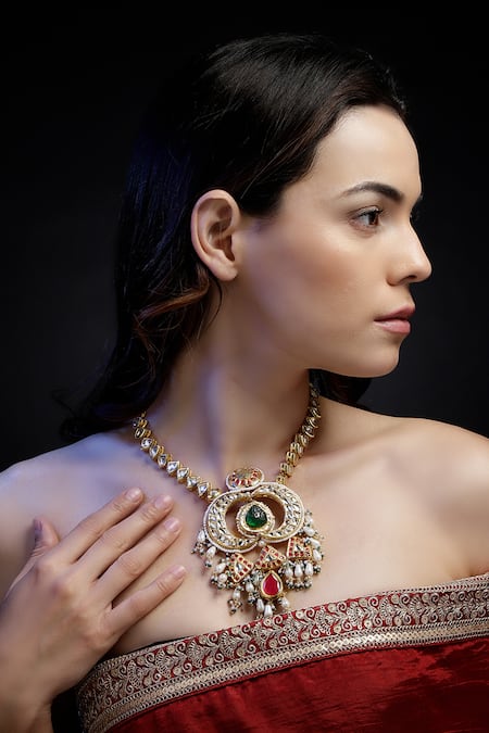 Dugran By Dugristyle Gold Plated Fusion Pendant Necklace 