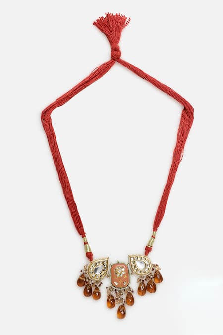 Dugran By Dugristyle Gold Kundan Embellished Choker