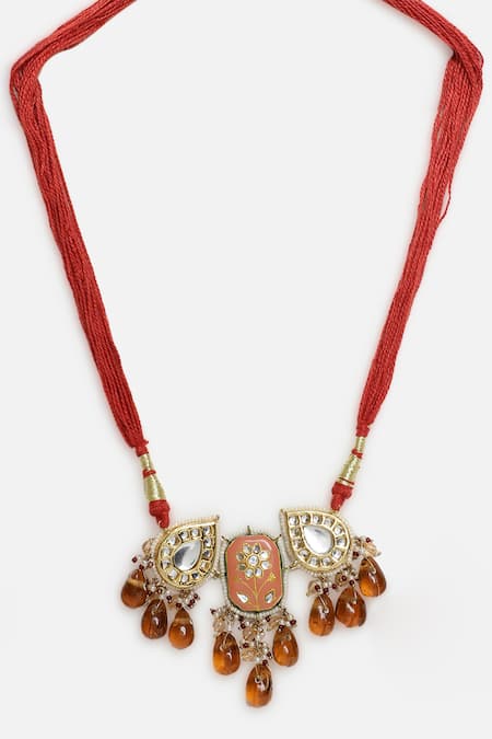 Dugran By Dugristyle Gold Plated Kundan Embellished Choker Online at Aza Fashions Dugran By Dugristyle_Gold Plated Kundan Embellished Choker _Online_at_Aza_Fashions