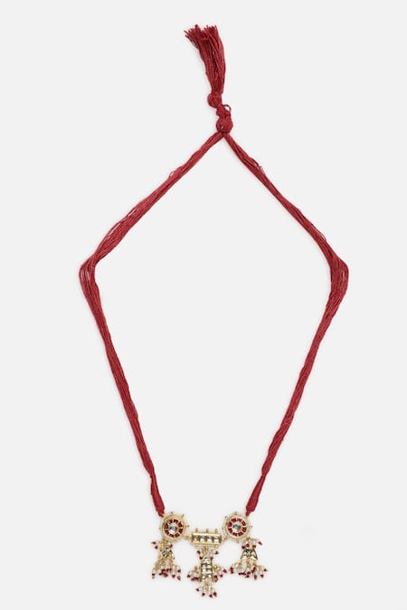 Dugran By Dugristyle Gold Kundan Embellished Choker 