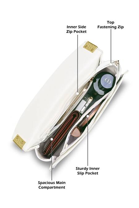 Buy Payal Singhal Accessories White Floral Print Faux Leather Sling Bag Online at Aza Fashions Buy_Payal Singhal Accessories_White Floral Print Faux Leather Sling Bag_Online_at_Aza_Fashions