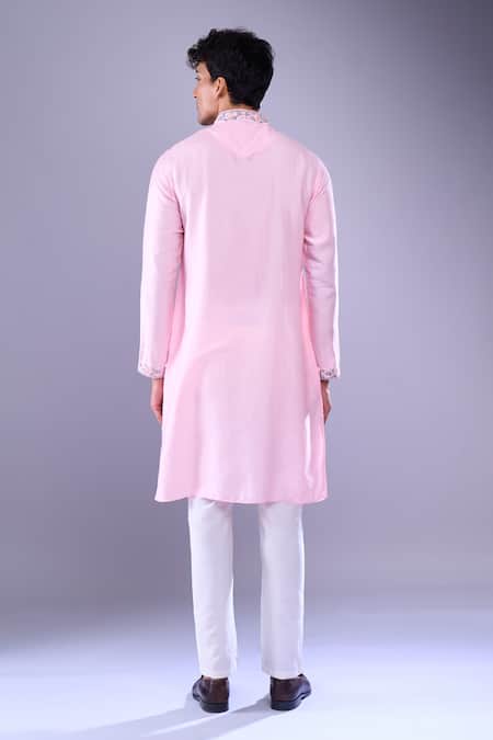 Aariyana Couture Floral Vine Embroidered Kurta & Pant Set 