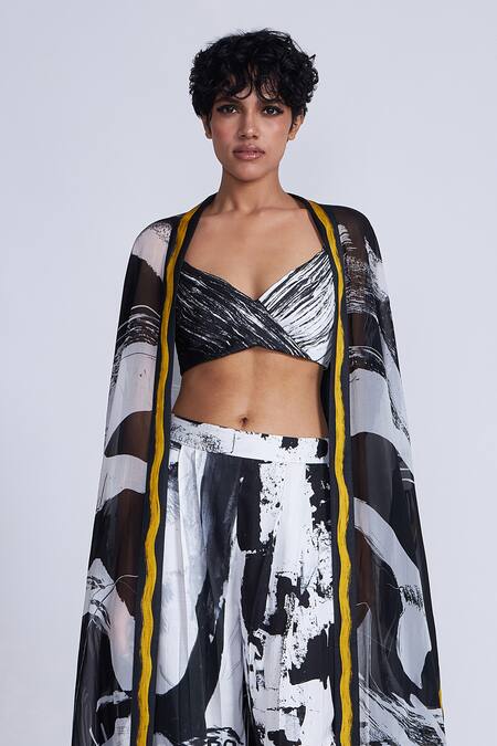 Buy_Advait_Multi Color Multicolor Paint Splash Print Cape _Online_at_Aza_Fashions