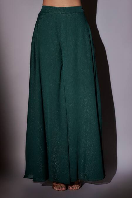 Buy Ajiesh Oberoi Green Satin, Lurex Crystals, Beads, Embroidery Round Hand Cape And Sharara Set Online at Aza Fashions Buy_Ajiesh Oberoi_Green Satin, Lurex Crystals, Beads, Embroidery Round Hand Cape And Sharara Set _Online_at_Aza_Fashions