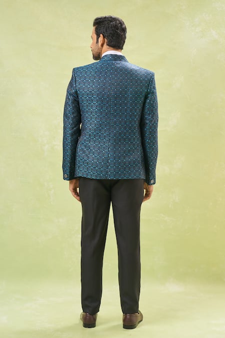 Arihant Rai Sinha Floral Sequin Embroidered Tuxedo Set 