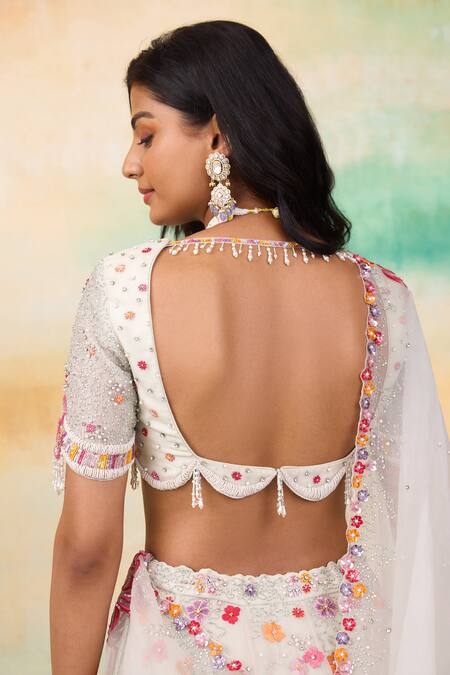 Buy SHASHA GABA Mint Silk Organza Sequins, Embroidery, Cut Work Flora Green Lehenga Set Online at Aza Fashions Buy_SHASHA GABA_Mint Silk Organza Sequins, Embroidery, Cut Work Flora Green Lehenga Set _Online_at_Aza_Fashions