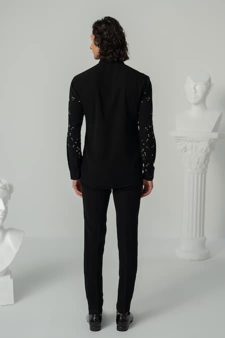 Varun Chakkilam Cosmic Splash Embroidered Shirt 