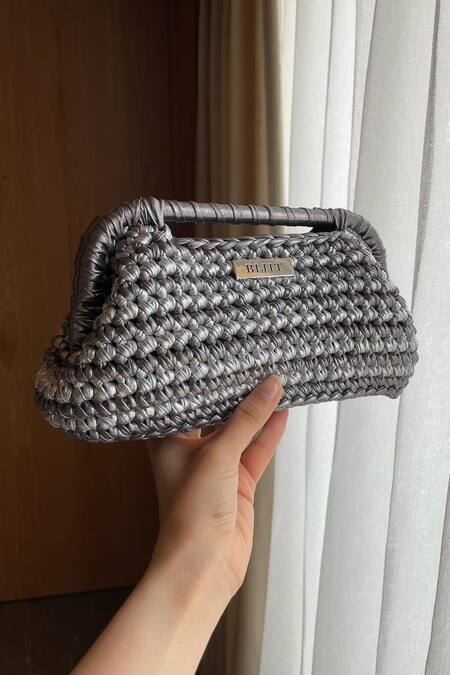 Bijit Interknot Weave Clutch 