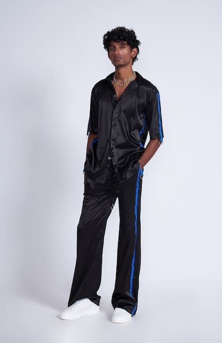 Advait Black Straight Fit Trouser 