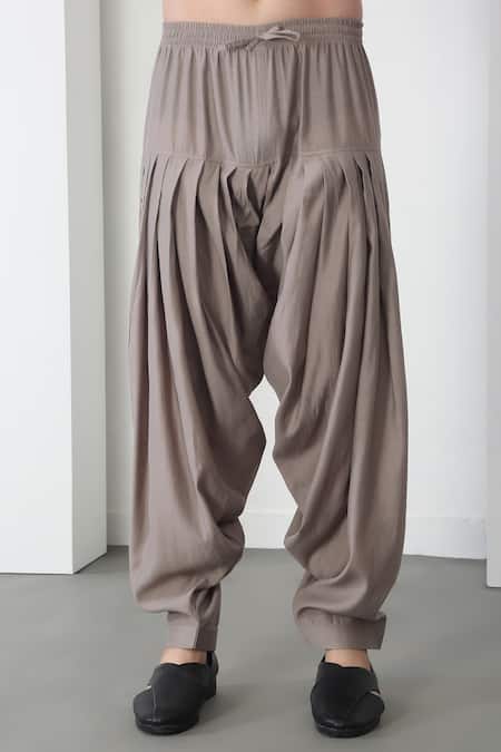 Aham-Vayam Gray Cotton Embroidery, Mirrors Grey Kurta Patiala Set Online at Aza Fashions Aham-Vayam_Gray Cotton Embroidery, Mirrors Grey Kurta Patiala Set _Online_at_Aza_Fashions