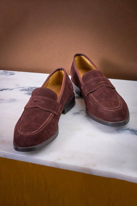 Buy_Nou_Brown Moccasin Loafers With Cutwork 