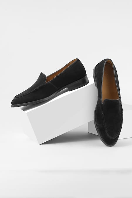 Shop_Nou_Black Slip On Loafers _at_Aza_Fashions