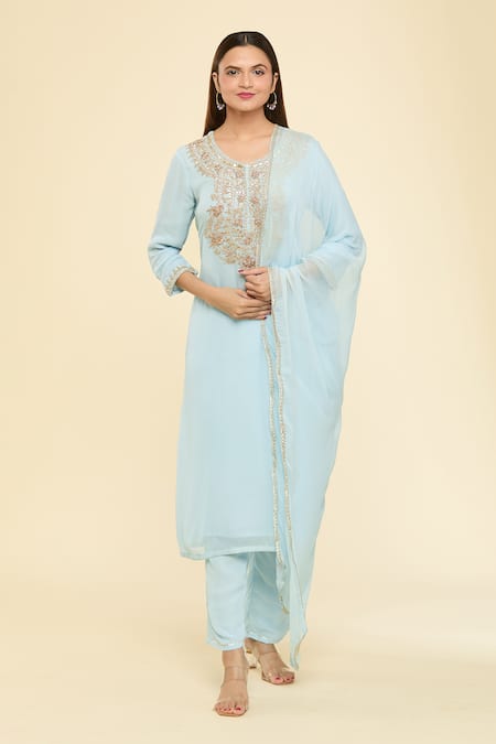 Samyukta Singhania Dori Embroidered Kurta & Pant Set 