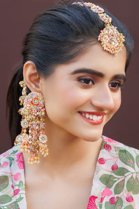 Kanyaadhan By Dhirajaayushi Multi Color Embroidered Jewellery Set 