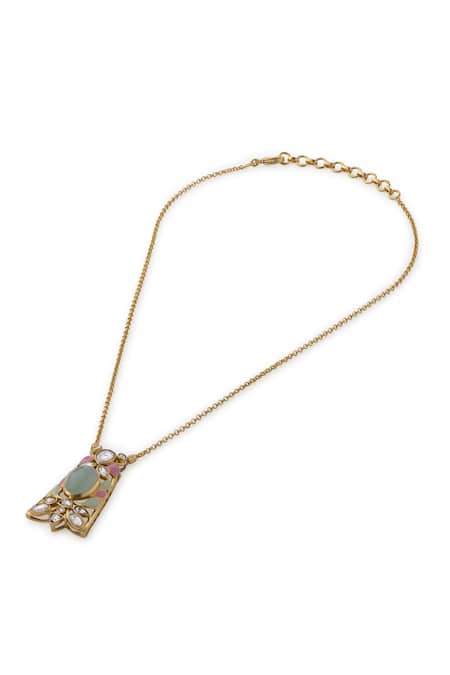 Aulerth Gulmohar Springtime Pendant Necklace 