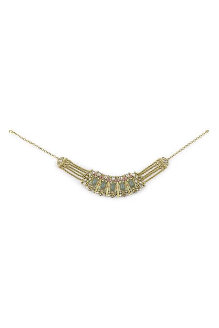 Aulerth Gulmohar Springtime Choker Necklace 