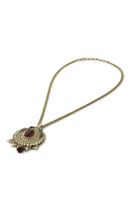 Aulerth Pakeezah Splendor Teardrop Pendant Necklace 