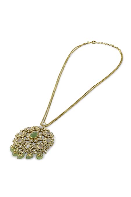 Aulerth Rosa Splendor Long Pendant Necklace 