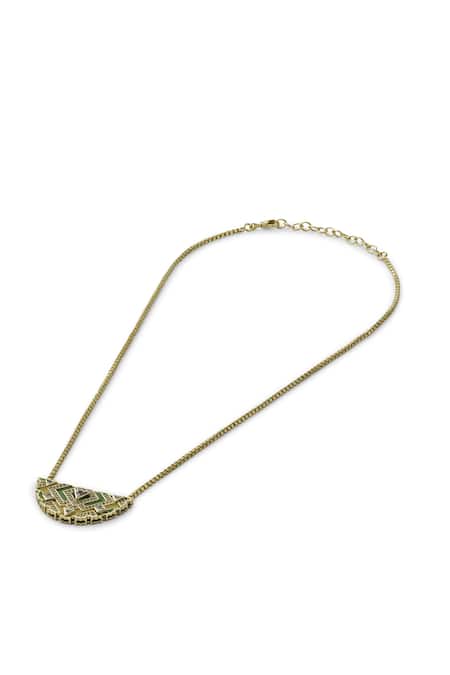 Aulerth Rumeli Crescent Pendant Necklace 