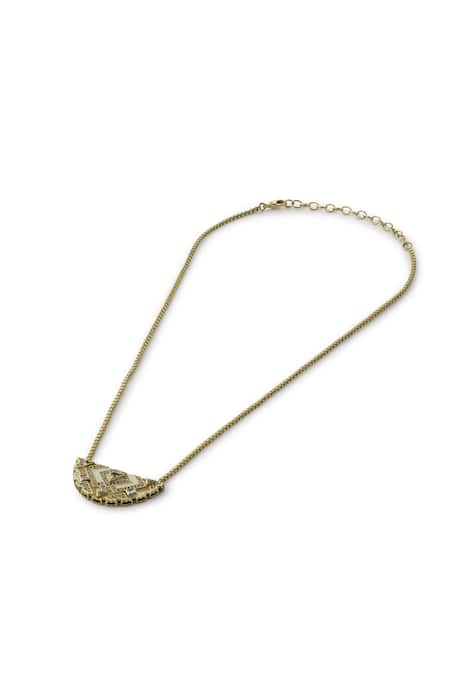 Aulerth Amelia Crescent Pendant Necklace 