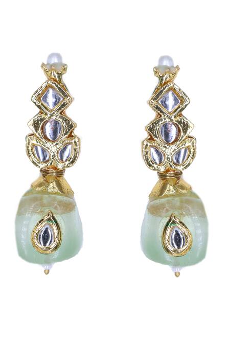 Buy_Tad Accessories_Multi Color Stones, Beads Kundan Necklace Set _Online_at_Aza_Fashions