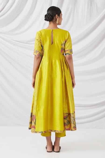 Latha Puttanna Kalamkari Print Anarkali Set 