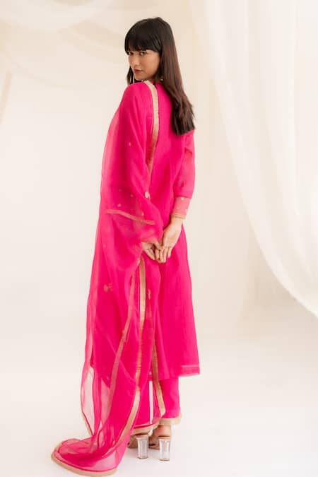 Anushka Repswal - Sewing Love Zardozi Embroidered Kurta Pant Set 