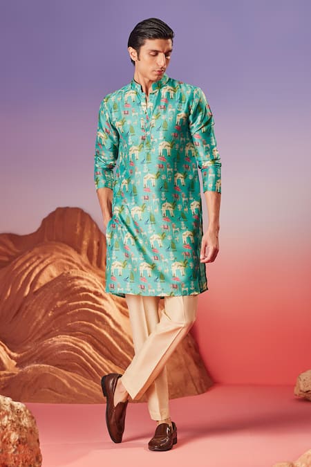 Eleven Brothers Noor Mahal Print Kurta 