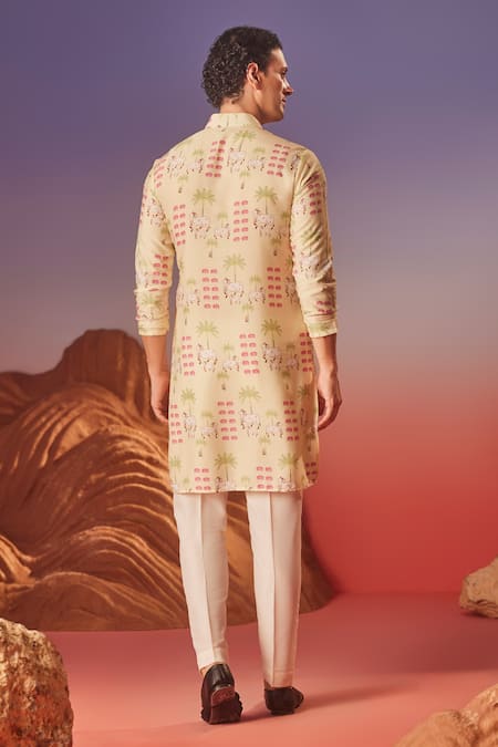 Eleven Brothers Pichwai Tale Print Kurta 