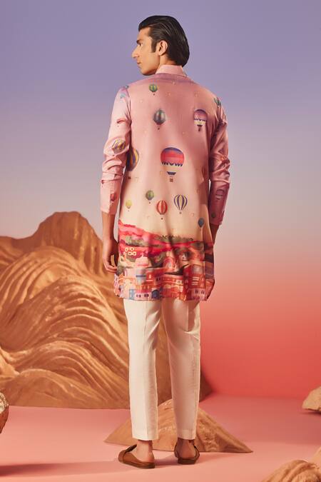 Eleven Brothers Skyline Serenity Print Kurta 