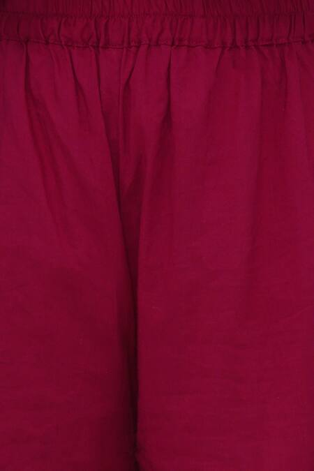 Little Bansi Red Cotton Sequins, Embroidery Reindeer Woven Angarkha Set With Sharara Online at Aza Fashions Little Bansi_Red Cotton Sequins, Embroidery Reindeer Woven Angarkha Set With Sharara_Online_at_Aza_Fashions