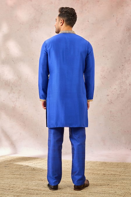 Masaba Navy Blue Zardozi Embroidered Kurta 
