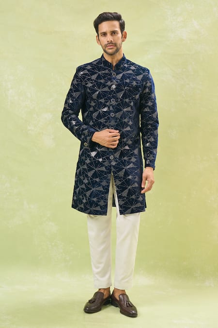 Aryavir Malhotra Thread Work Sherwani & Pant Set 