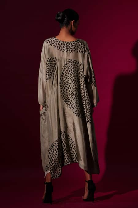 Stoique Abstract Print Asymmetric Dress 